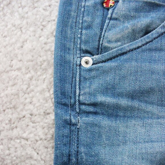 Hudson Collin Low Rise Skinny Leg Crop Ankle Denim Jeans w/ Flap Pockets, Sz 24 - Picture 11 of 12